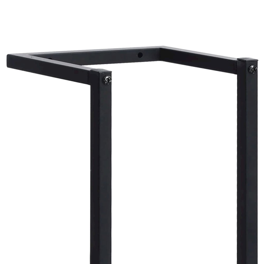 Towel Rack Black Iron 37.4 in tall Towel Rack Rectangular. Picture 6