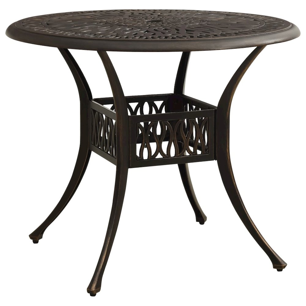 Garden Table Bronze Cast Aluminum Medium Attractive Design. Picture 1