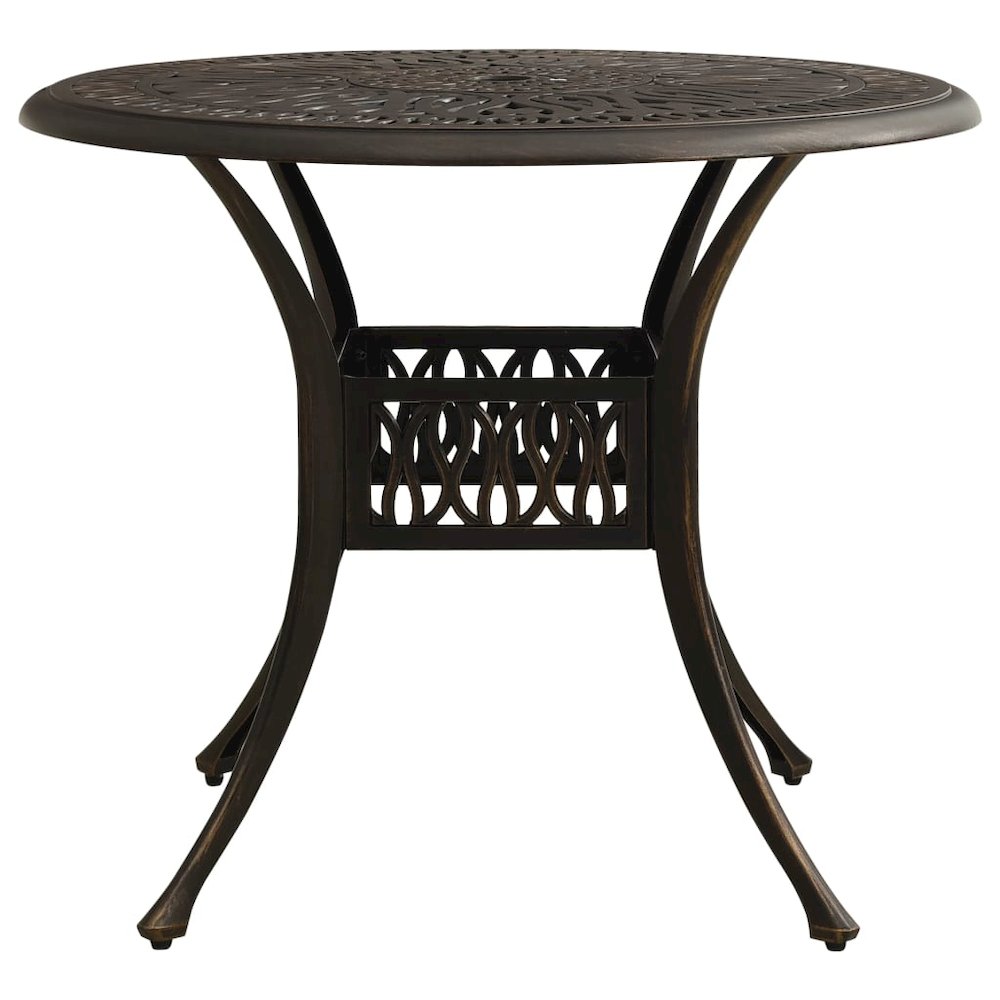 Garden Table Bronze Cast Aluminum Medium Attractive Design. Picture 2