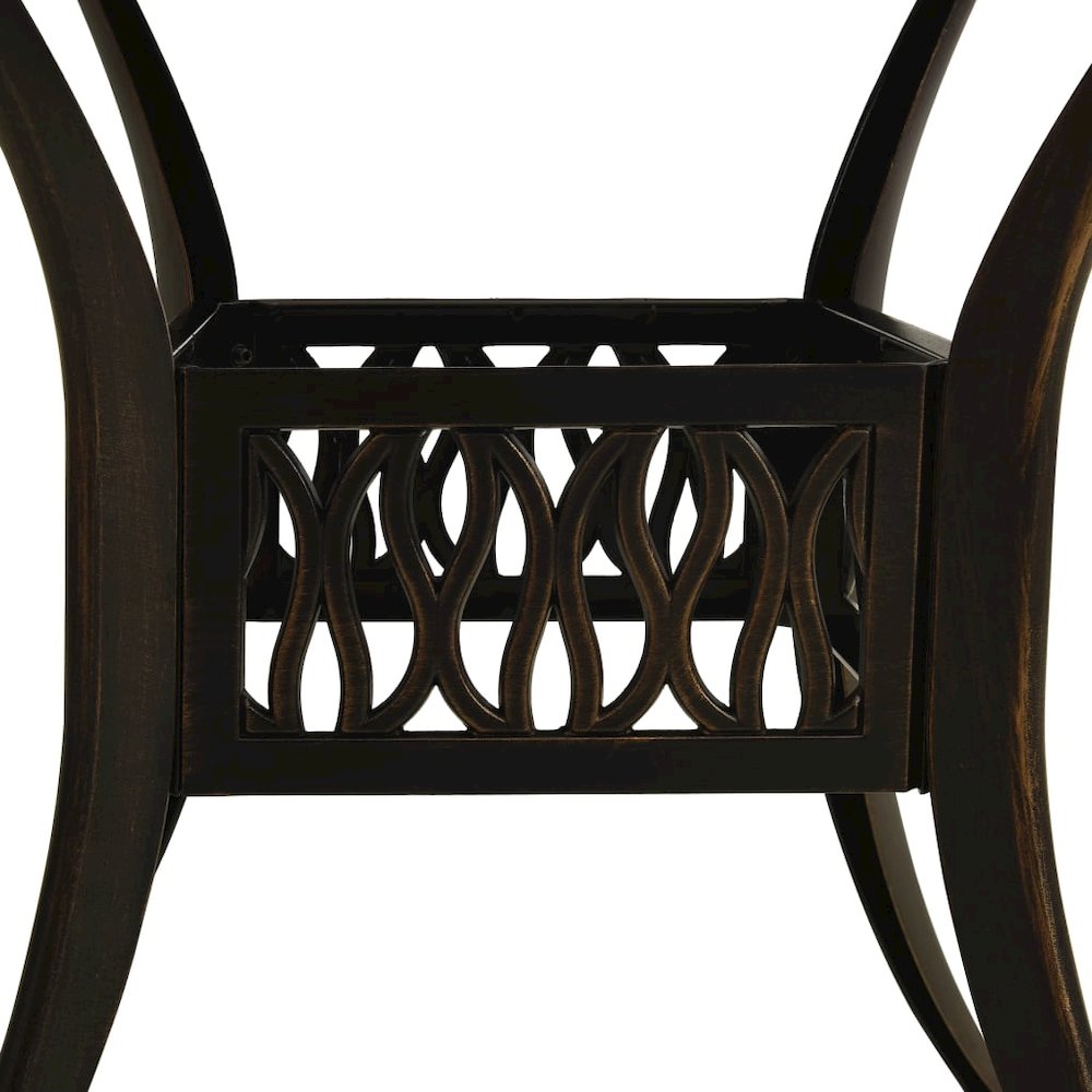 Garden Table Bronze Cast Aluminum Medium Attractive Design. Picture 4
