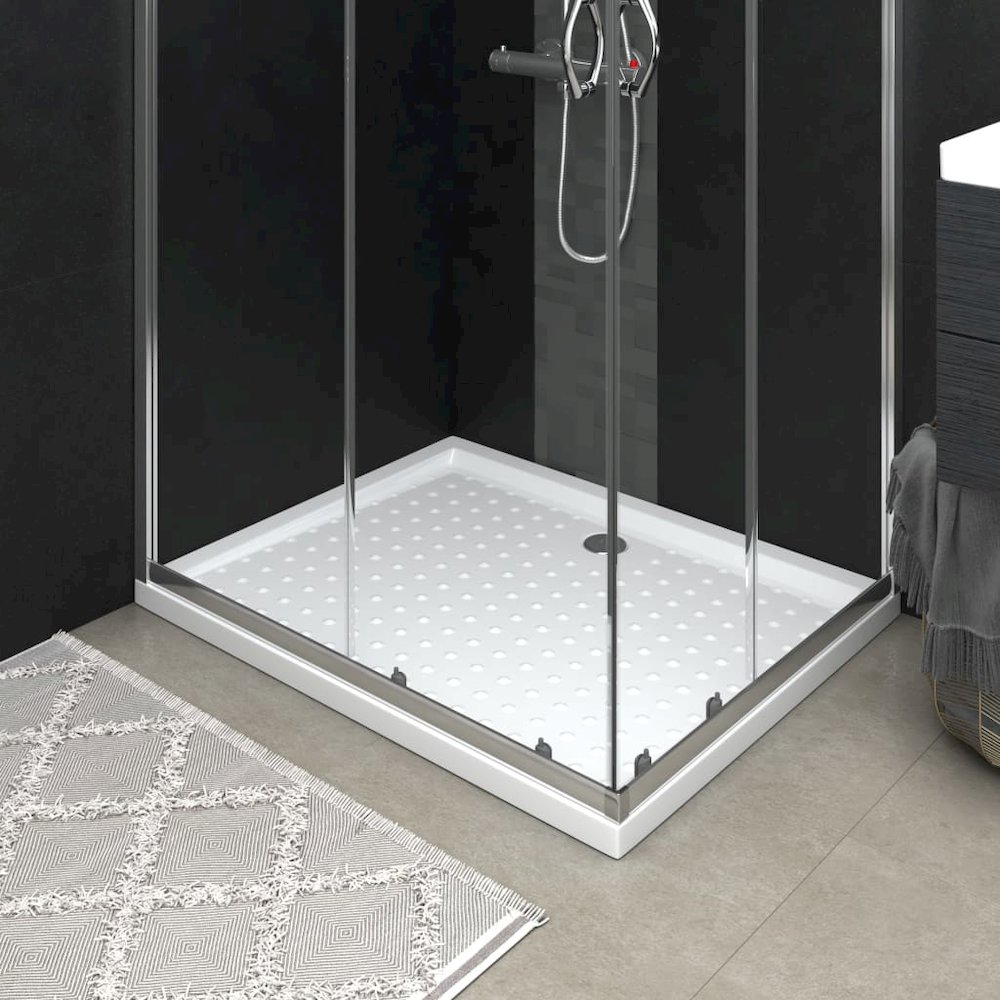 Shower Base Tray with Dots White 31.5"x39.4"x1.6" ABS. Picture 1