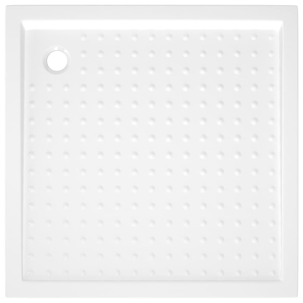 Shower Base Tray with Dots White 31.5"x31.5"x1.6" ABS. Picture 5