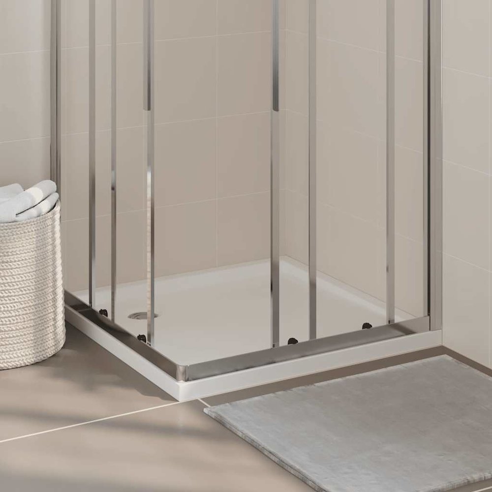Square ABS Shower Base Tray White 31.5"x31.5". Picture 2