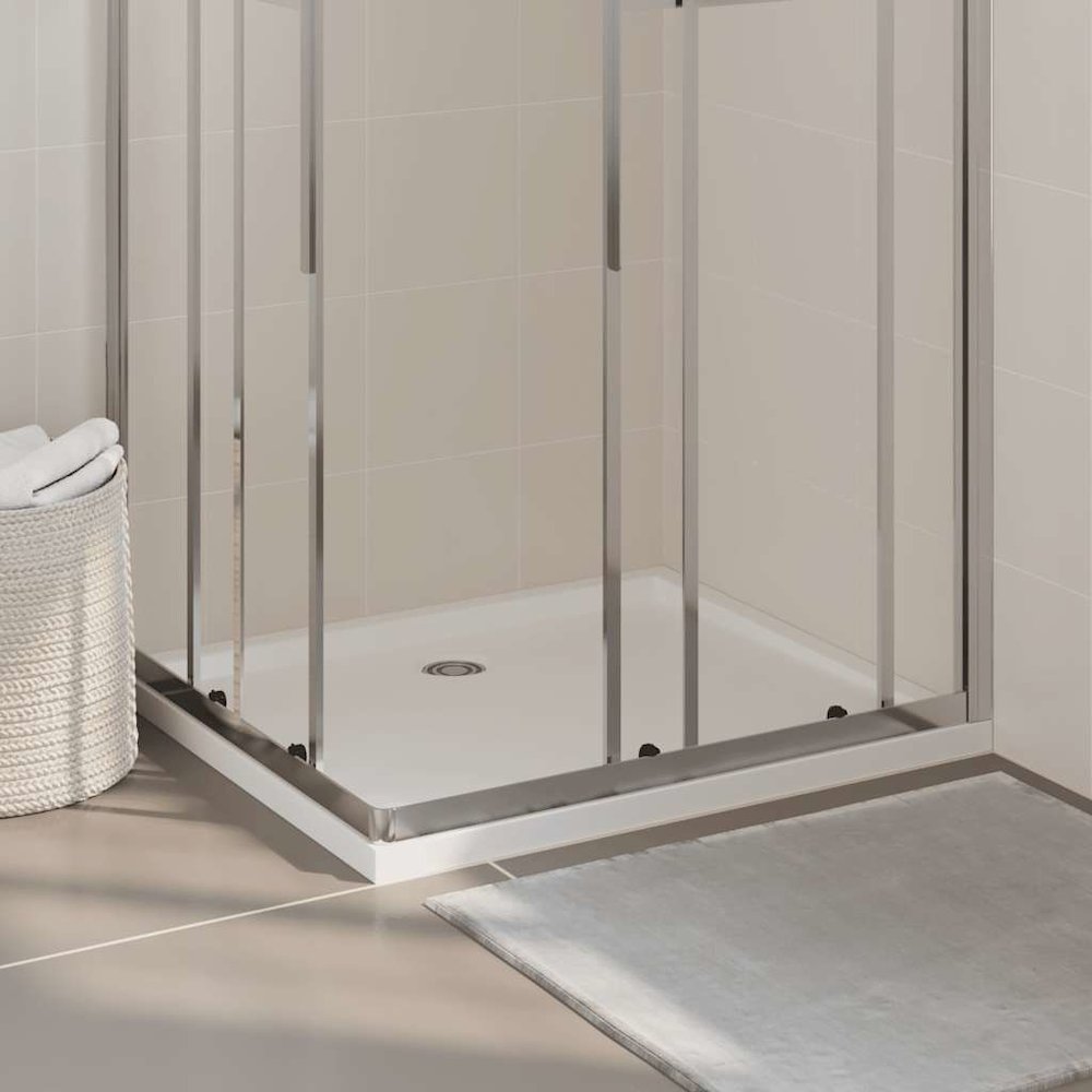 Rectangular ABS Shower Base Tray White 31.5"x35.4". Picture 2