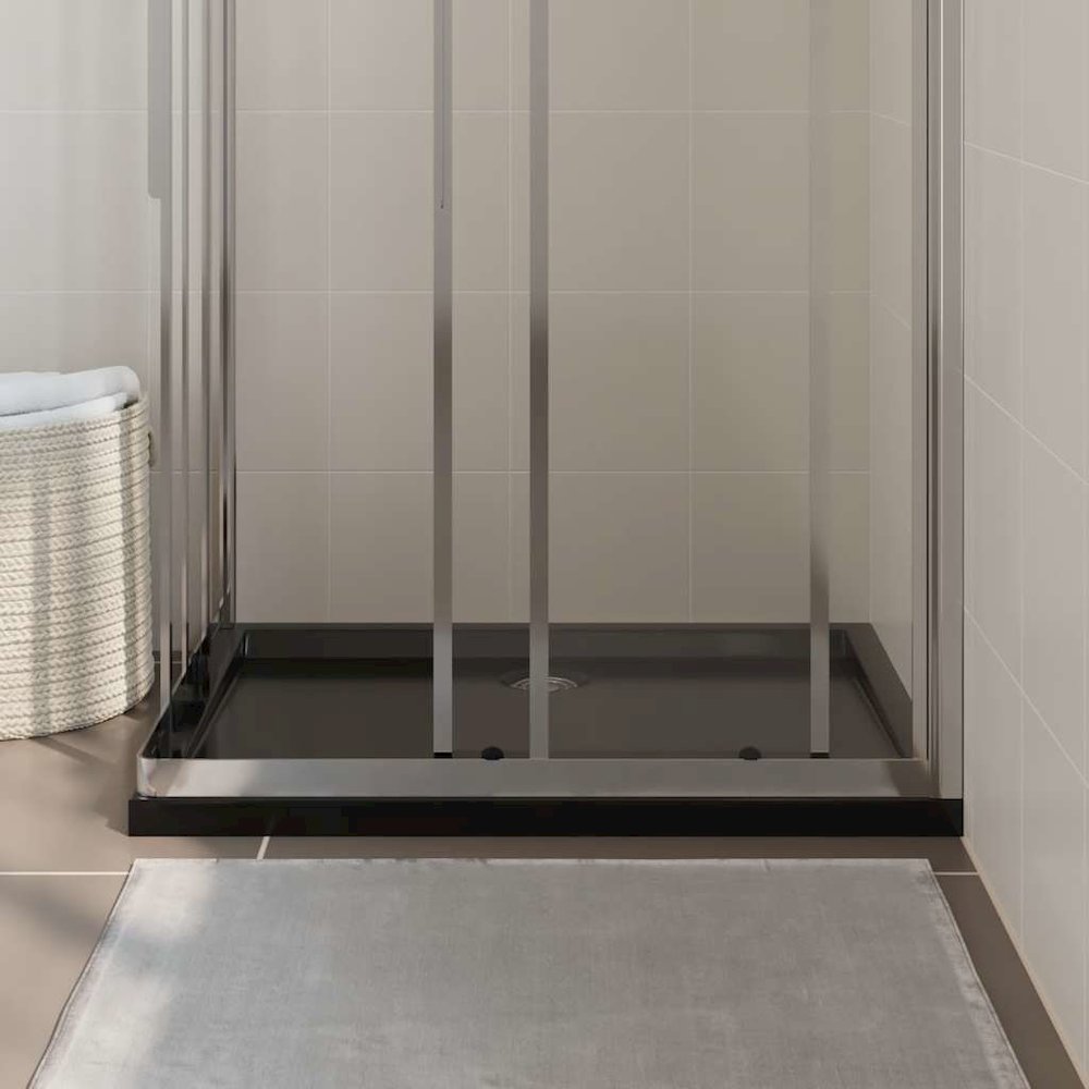 Rectangular ABS Shower Base Tray Black 27.6"x35.4". Picture 3