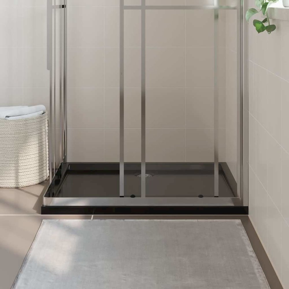 Rectangular ABS Shower Base Tray Black 31.5"x39.4". Picture 3