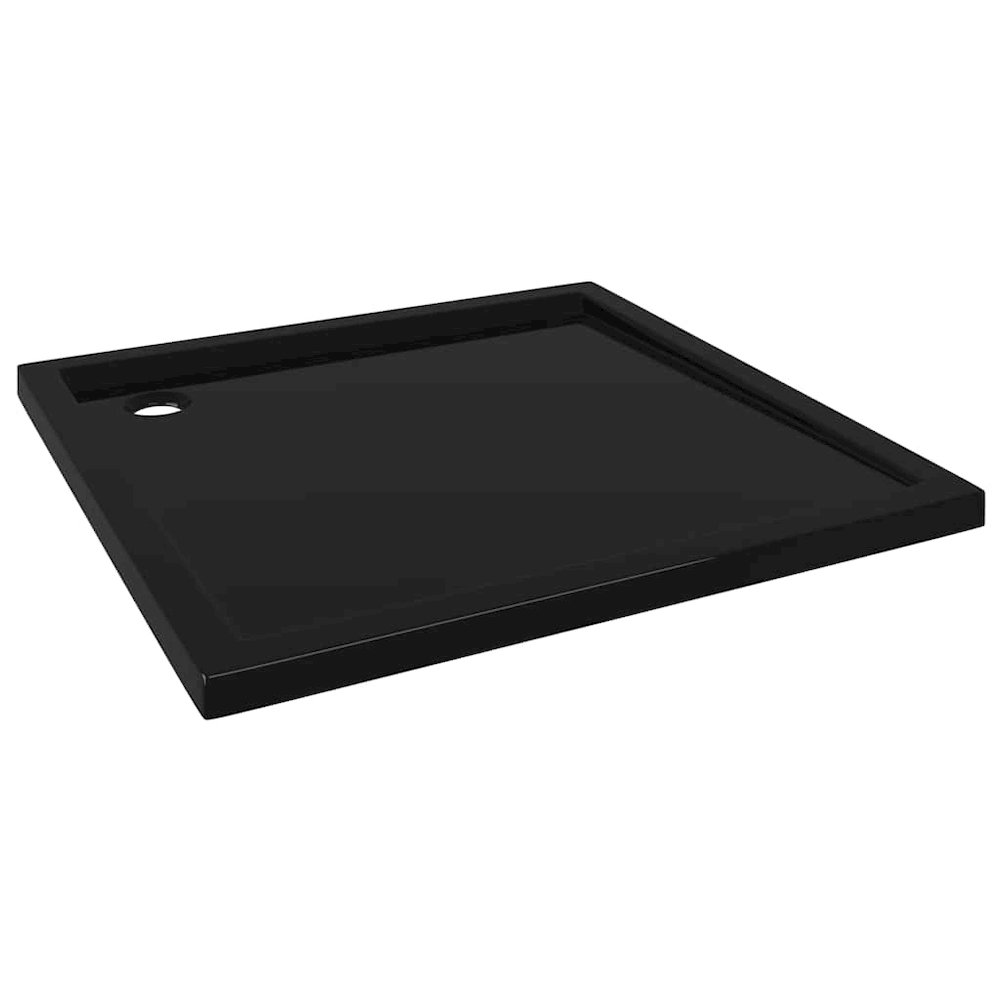 Square ABS Shower Base Tray Black 31.5"x31.5". Picture 1