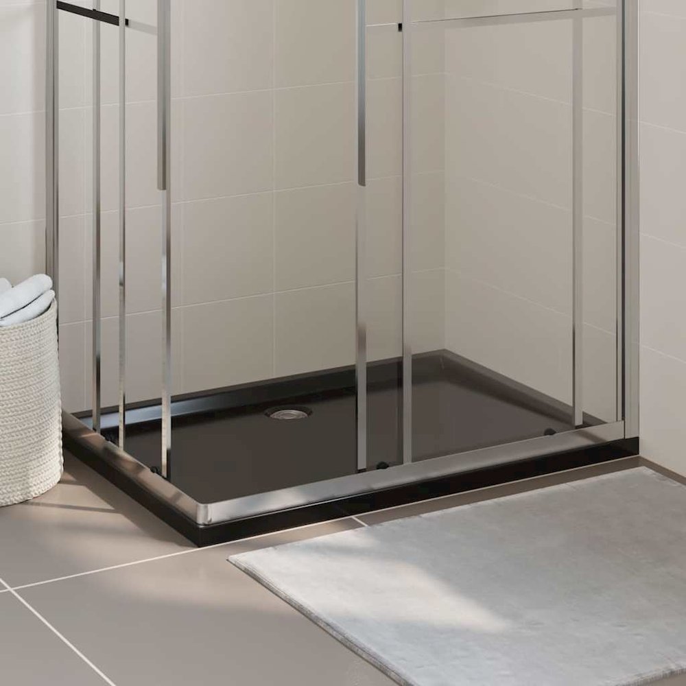 Rectangular ABS Shower Base Tray Black 31.5"x43.3". Picture 2