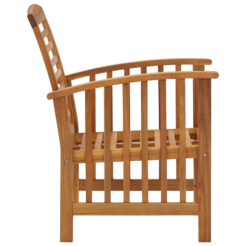 Garden Lounge Set Natural Wood Solid Acacia wood Standard Durable. Picture 6