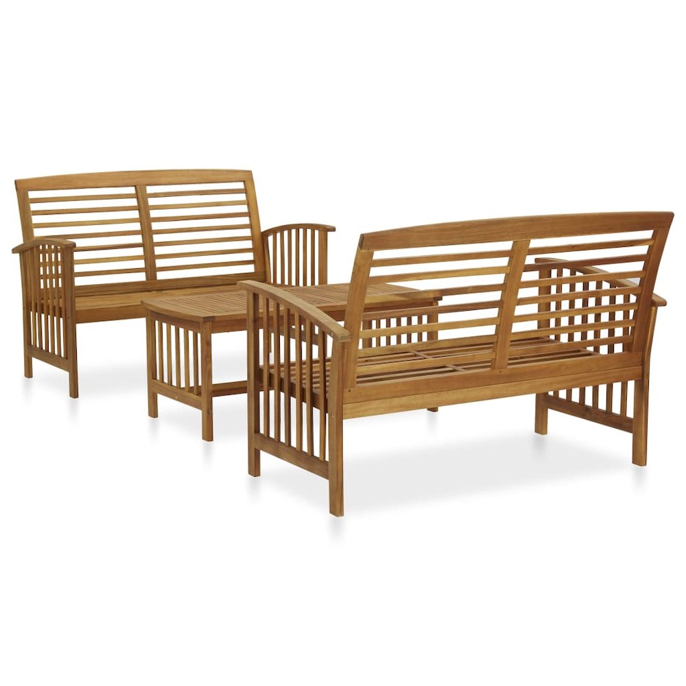 Garden Lounge Set Acacia Solid acacia wood Medium Durable. Picture 1