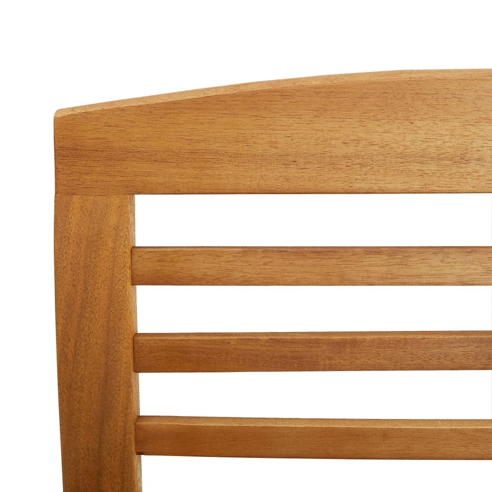 Garden Lounge Set Natural Acacia Solid Acacia Wood 5 Piece Set. Picture 7