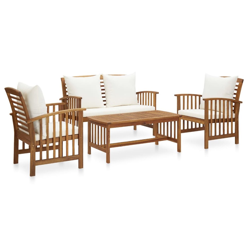 Garden Lounge Set Solid Acacia Wood Large Durable. Picture 1
