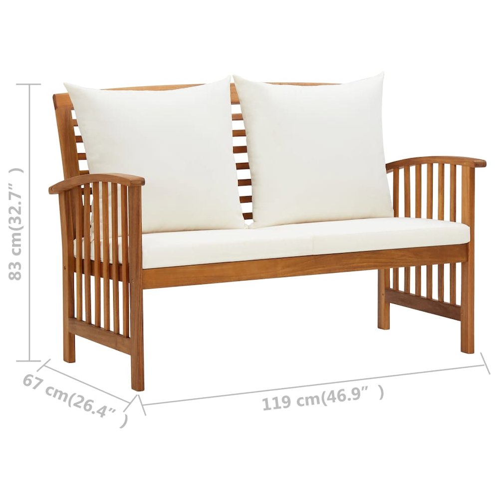 Garden Lounge Set Solid Acacia Wood Large Durable. Picture 11