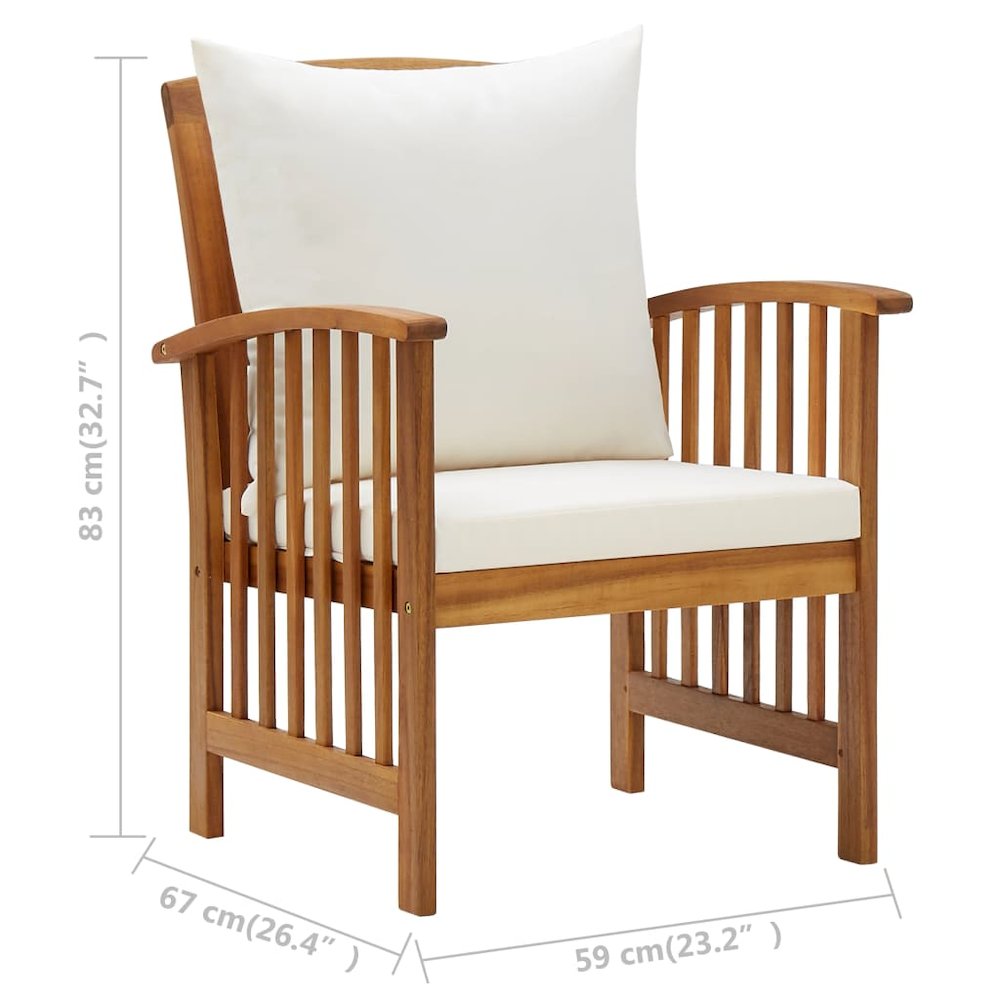 Garden Lounge Set Solid Acacia Wood Large Durable. Picture 12