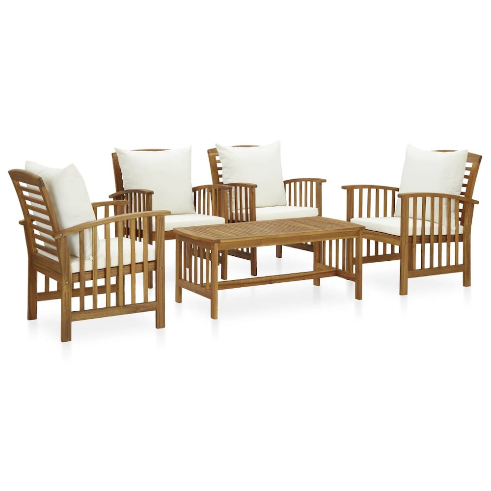Garden Lounge Set Acacia wood Solid acacia wood Medium Durable. Picture 1