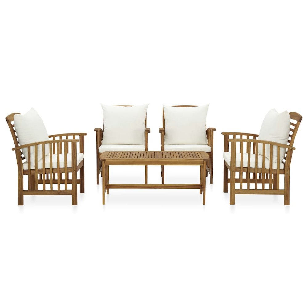 Garden Lounge Set Acacia wood Solid acacia wood Medium Durable. Picture 2