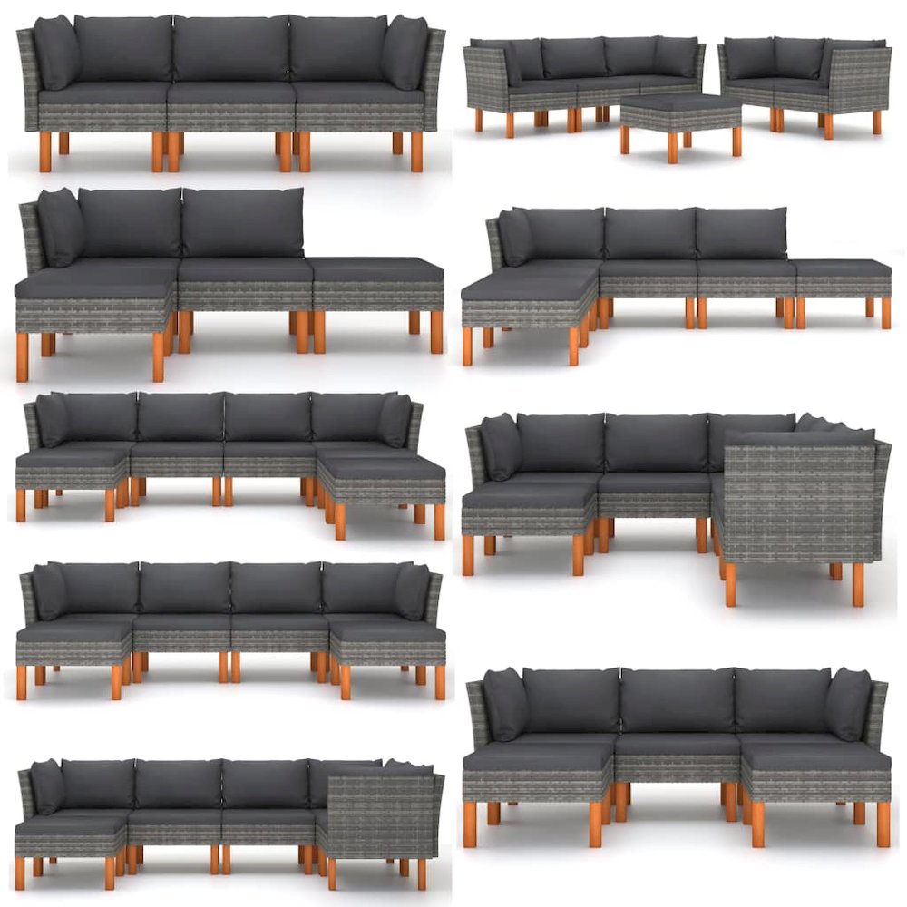 Middle Sofa Grey and Anthracite. Picture 7