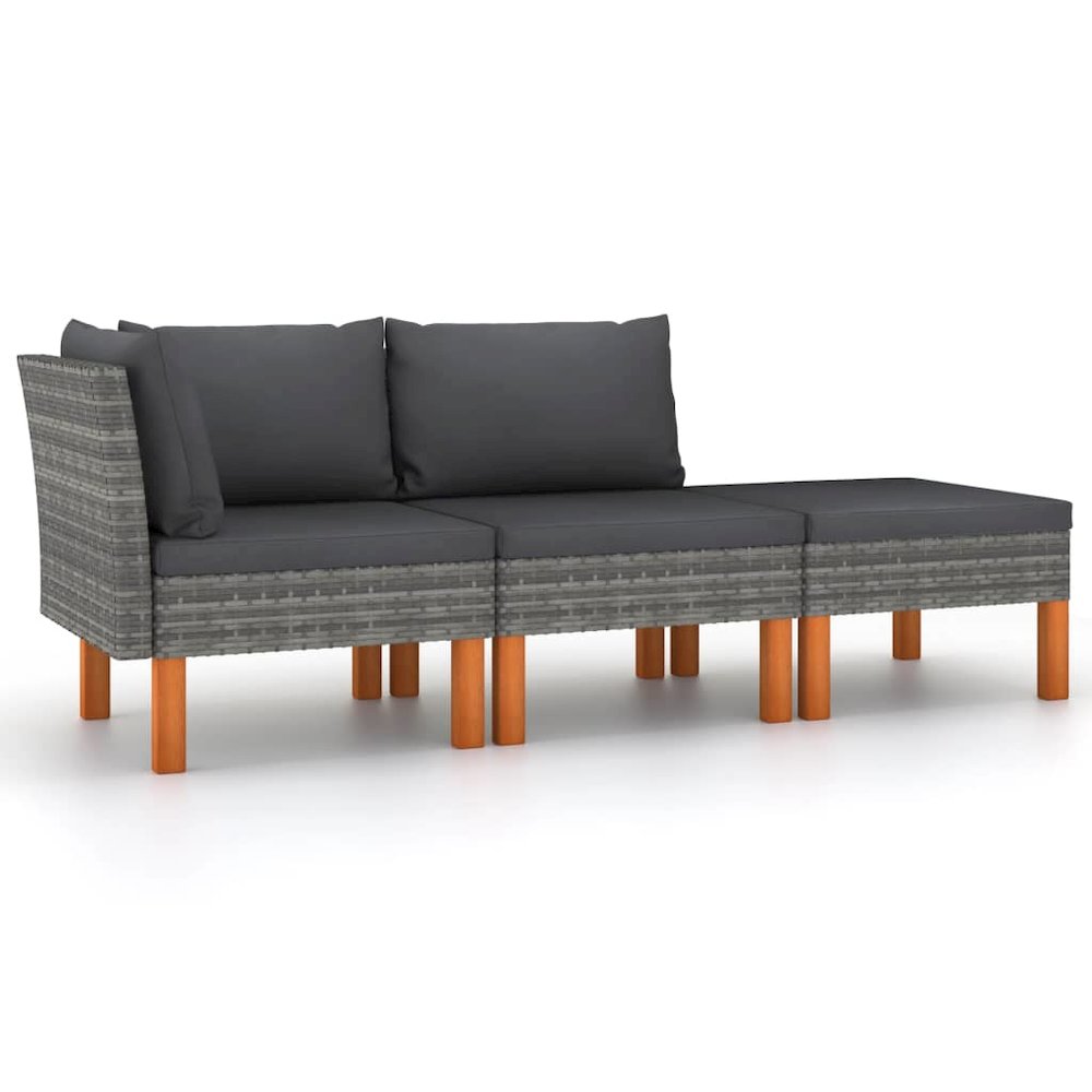 Garden Lounge Set Grey. Picture 1