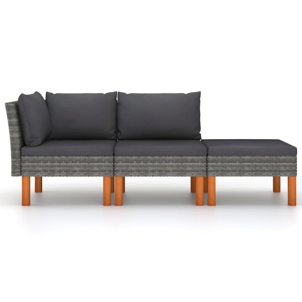 Garden Lounge Set Grey. Picture 2