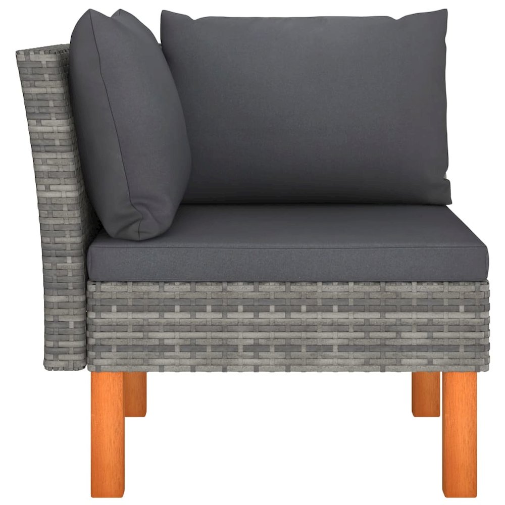 Garden Lounge Set Grey. Picture 6