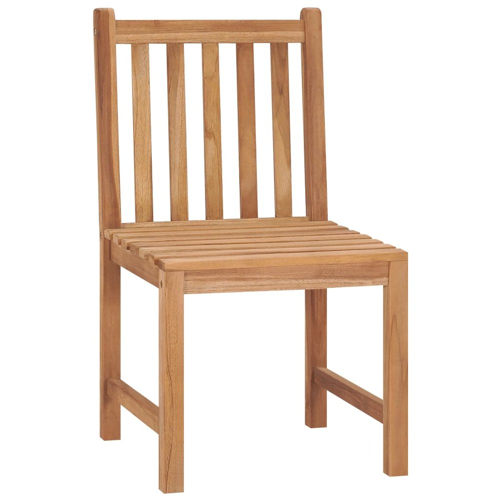 Garden Chair Set of 2 Natural Teak Teak hardwood Standard. Picture 2