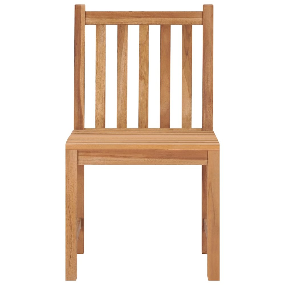 Garden Chair Set of 2 Natural Teak Teak hardwood Standard. Picture 3