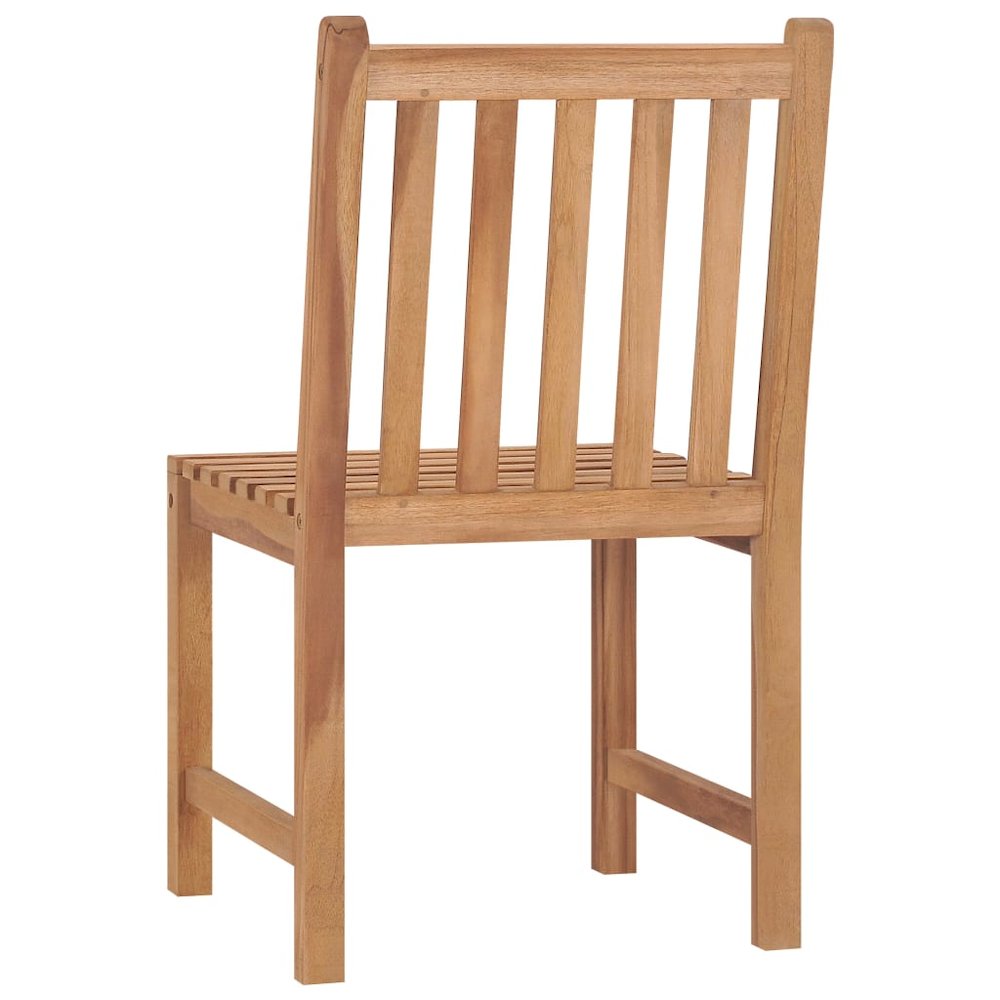 Garden Chair Set of 2 Natural Teak Teak hardwood Standard. Picture 5
