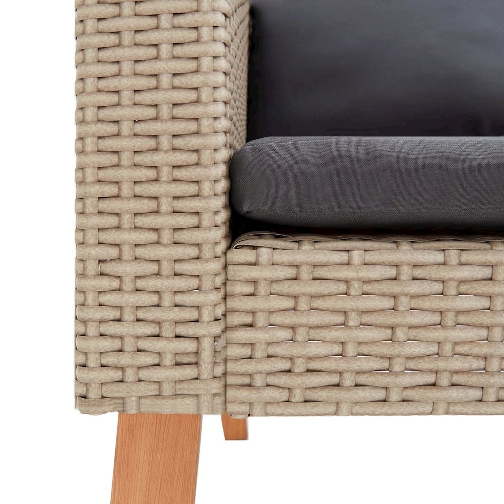 Outdoor Furniture Set Beige, Anthracite. Picture 8
