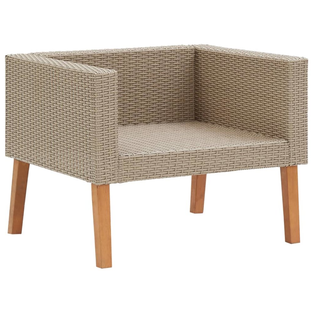 Garden Furniture Set Beige, Anthracite. Picture 5
