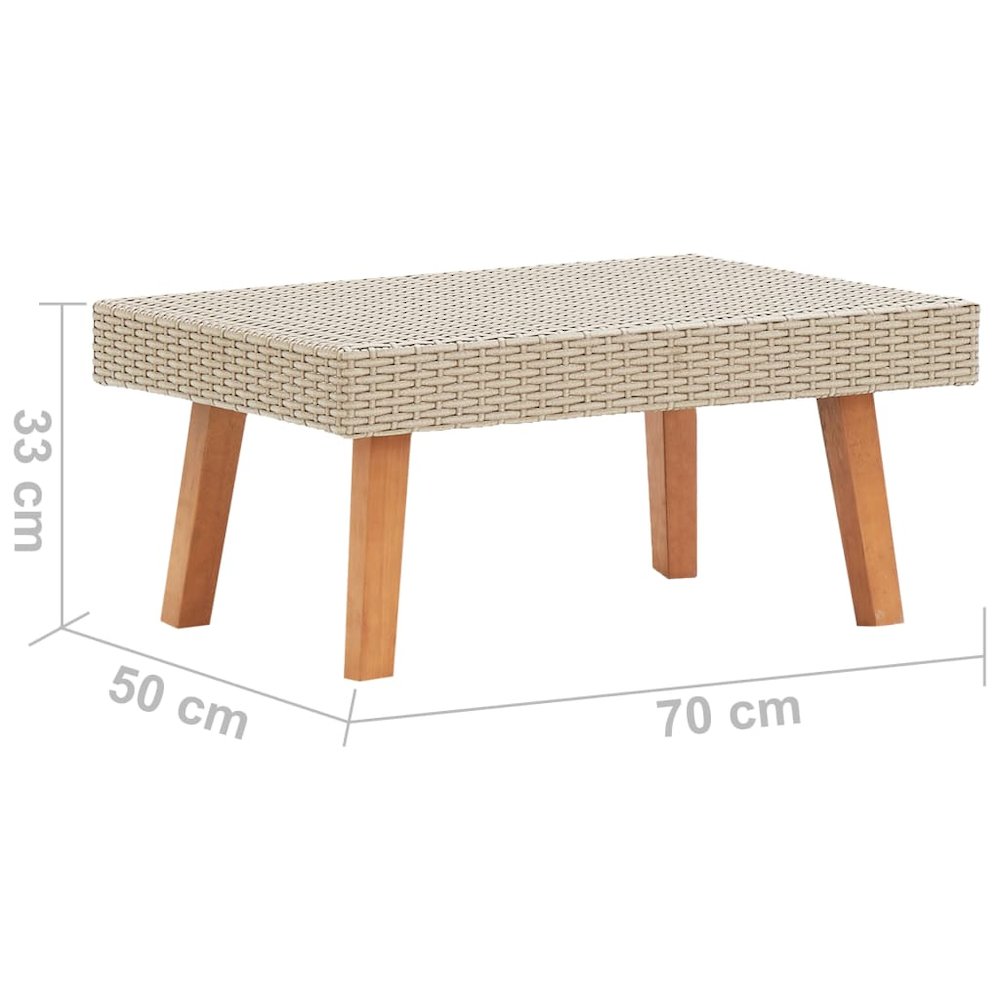 Garden Furniture Set Beige, Anthracite. Picture 9