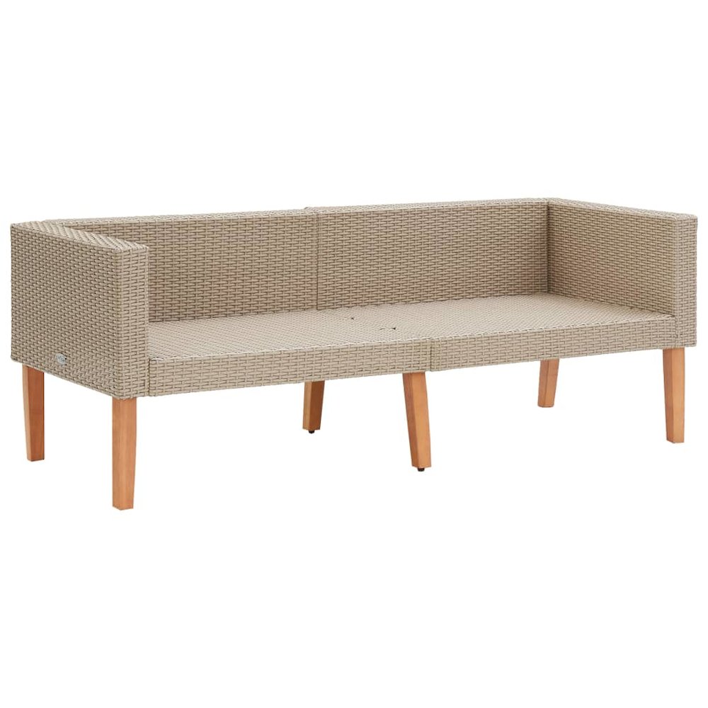 Garden Furniture Set Beige and Anthracite. Picture 4