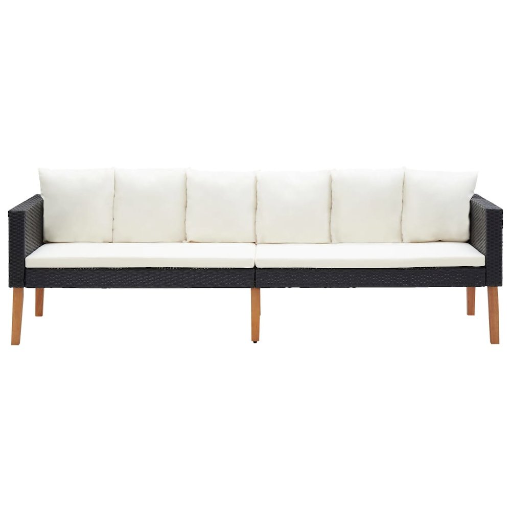 Garden Furniture Set Black. Picture 8