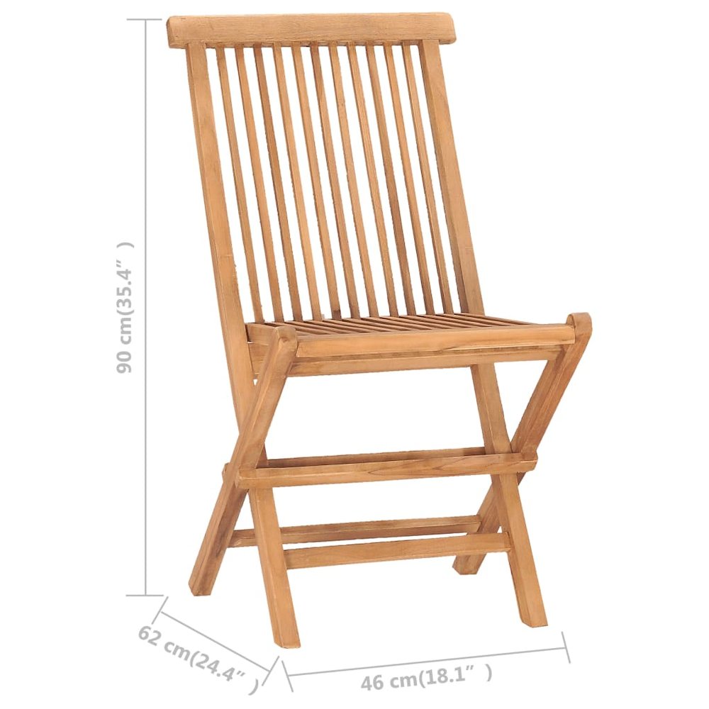 Outdoor Dining Set Natural Teak Smooth sanded teak hardwood. Picture 10