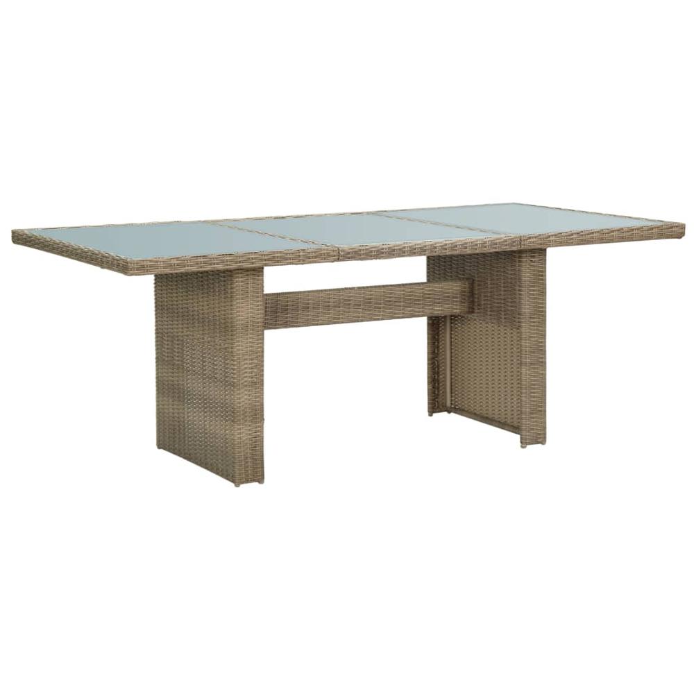 Dining Set Brown and Dark Grey. Picture 9