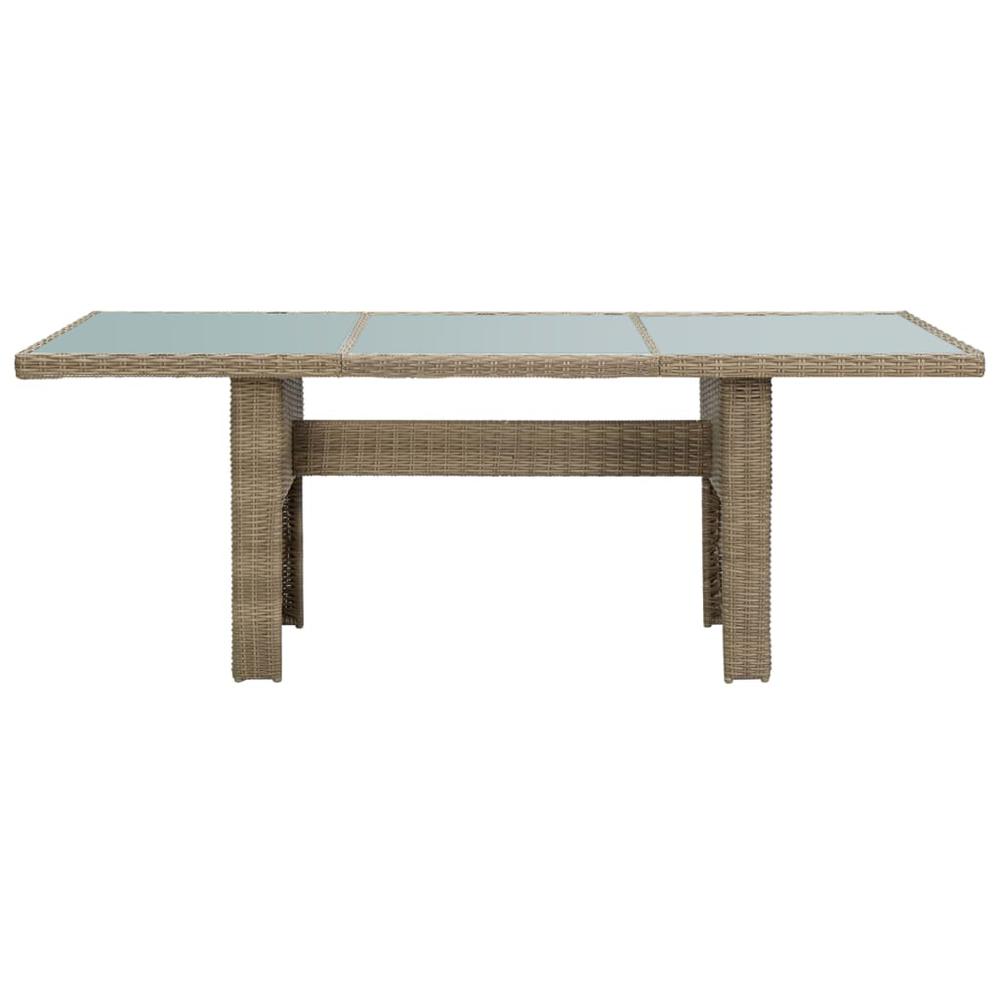 Dining Set Brown and Dark Grey. Picture 10