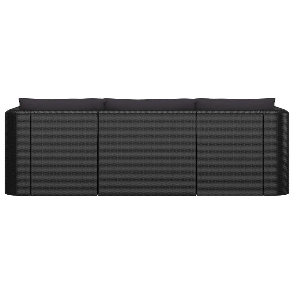 Garden Lounge Set Black. Picture 7