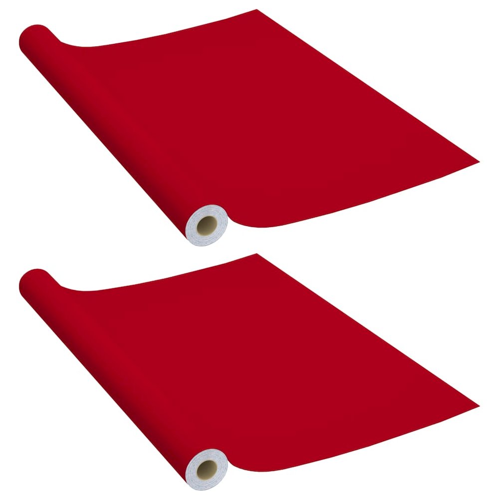 Furniture Film Red PVC 196.9 x 35.4 in Adjustable Armrests. Picture 2