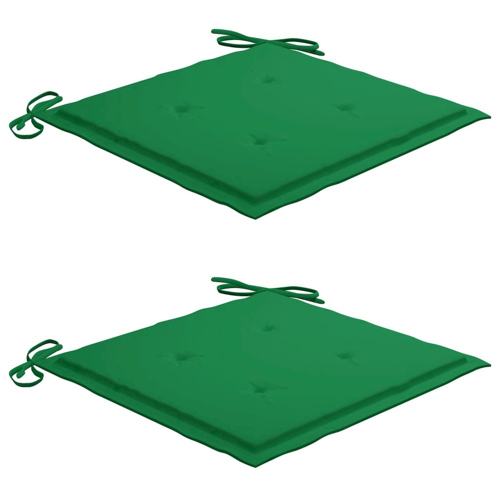 Garden Chair Set of 2 Wooden, Green. Picture 7