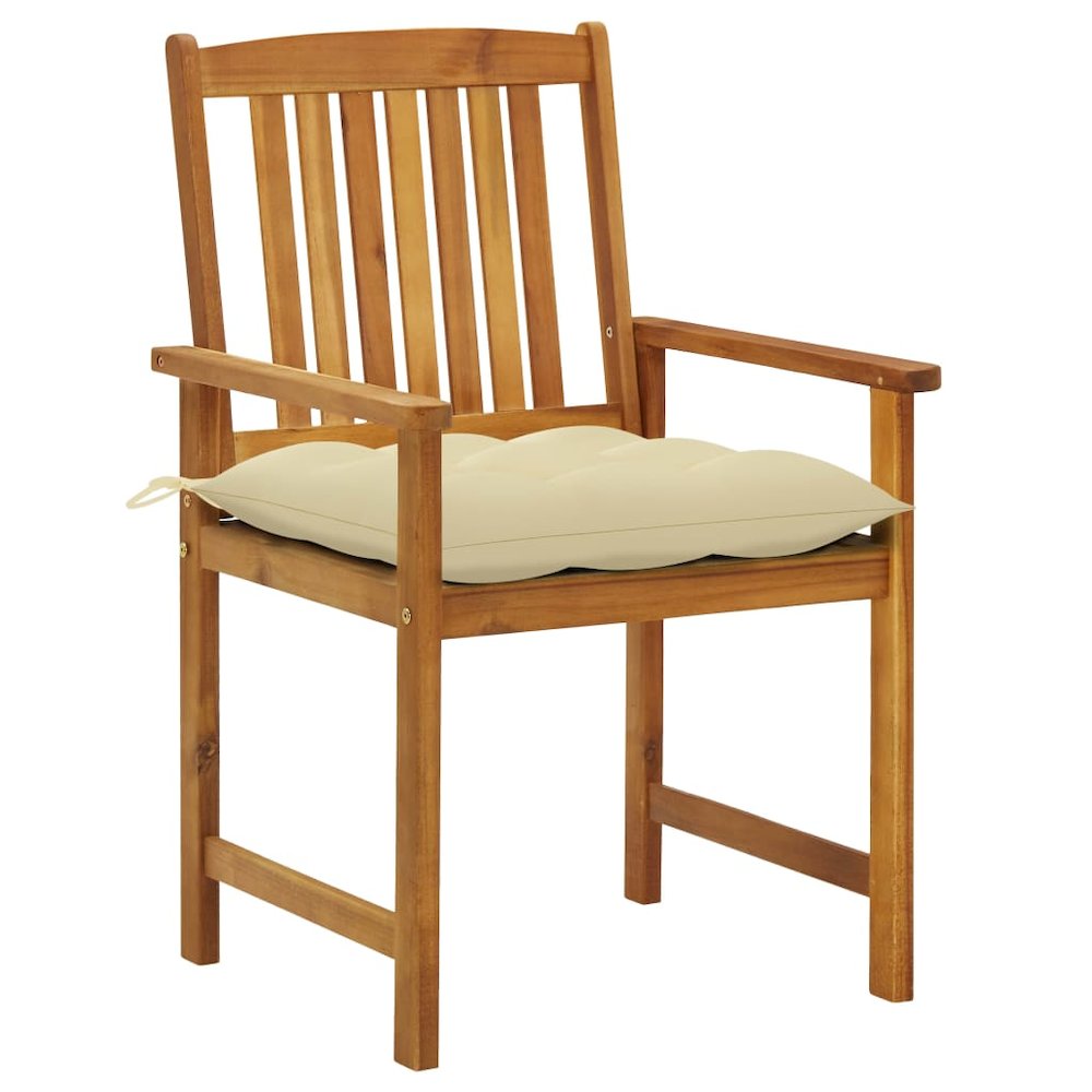 Patio Chair Set of 2 Wooden Brown. Picture 2