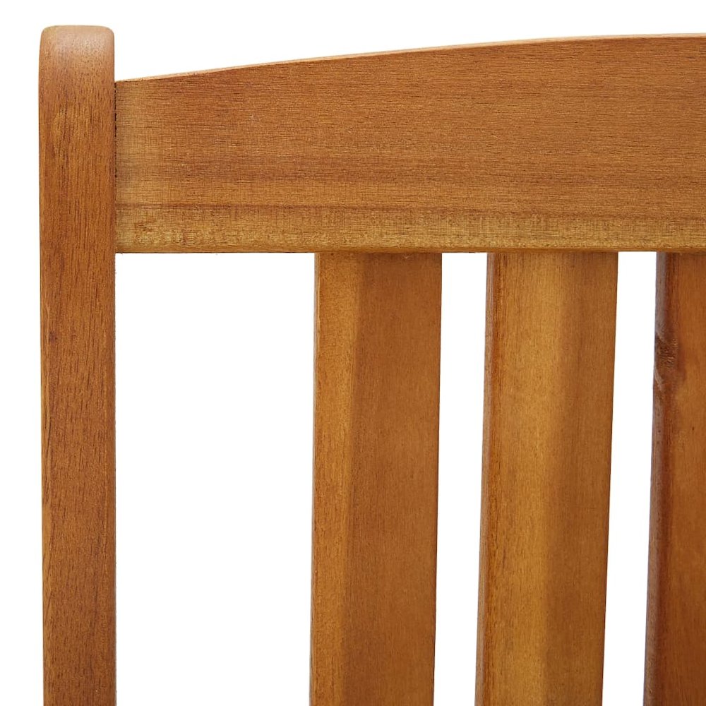 Patio Chair Set of 2 Wooden Brown. Picture 7