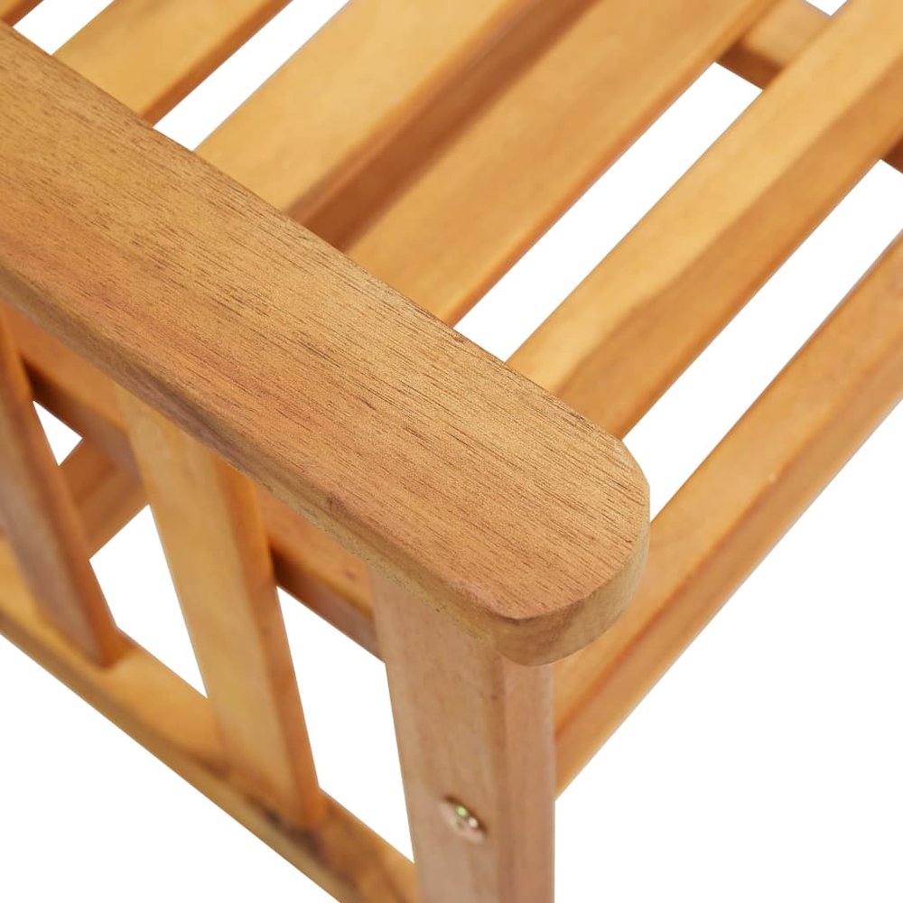 Bistro Set Natural wood, Green cushions. Picture 5