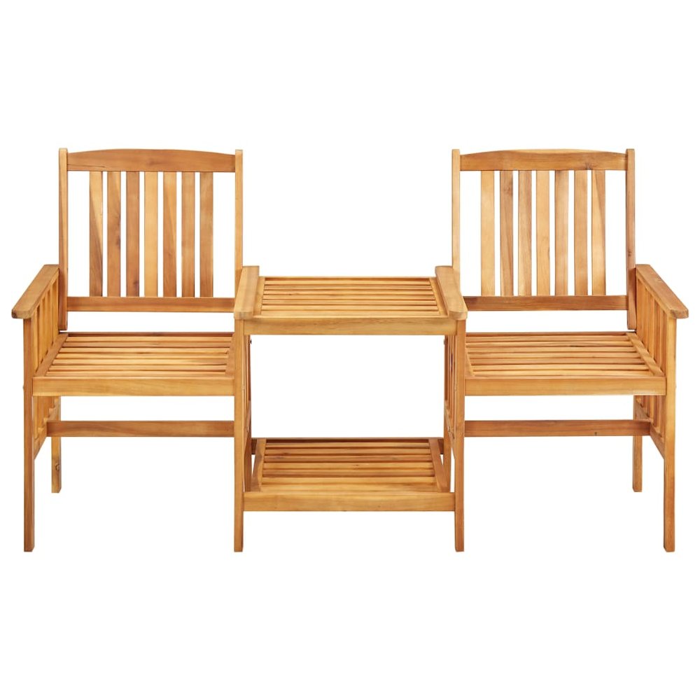 Bistro Set Natural wood Solid acacia wood Medium Durable. Picture 3