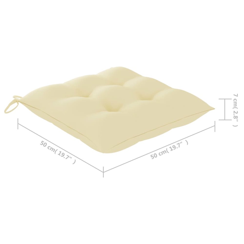 Bistro Set Cream (Cushion), Natural Wood. Picture 12