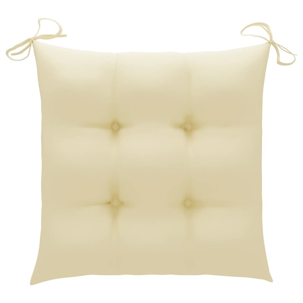 Bistro Set Cream (Cushion), Natural Wood. Picture 8