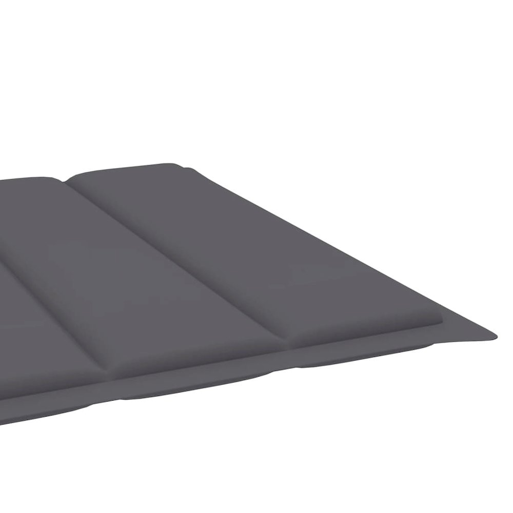 Sunlounger Gray Solid Acacia wood with gray wash finish Large. Picture 4