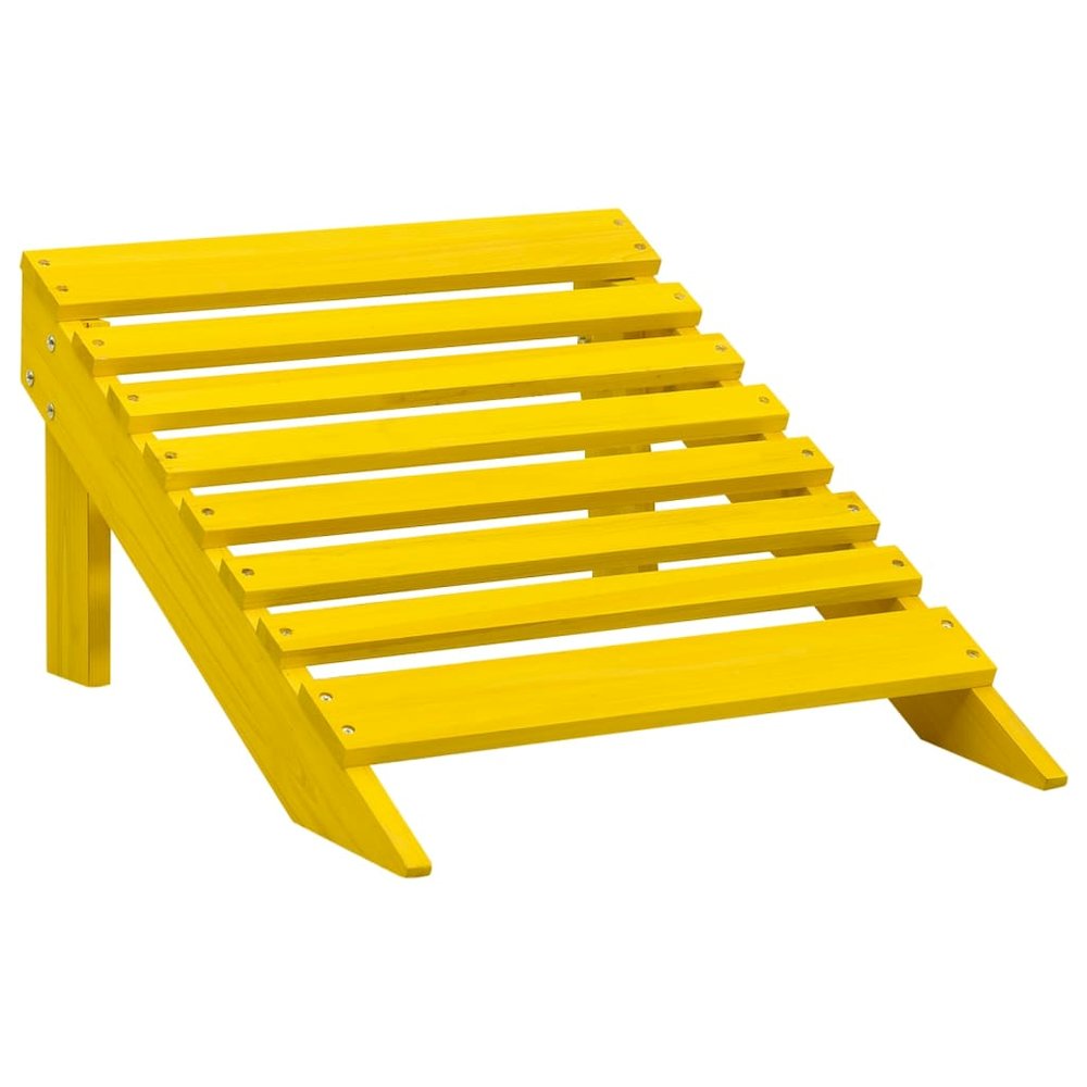 Garden Chair Yellow Solid Fir Wood Large Detachable. Picture 7