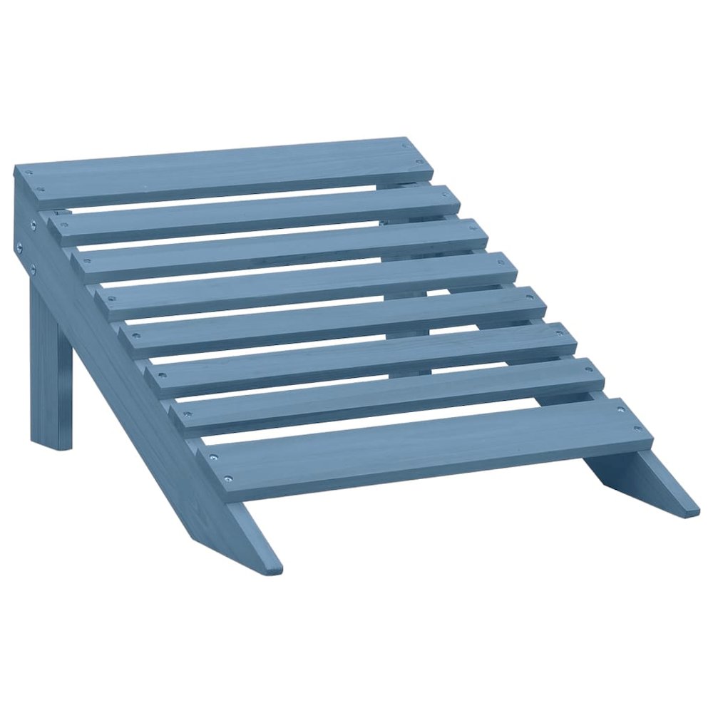 Garden Chair Blue Solid Fir Wood Standard Detachable. Picture 7