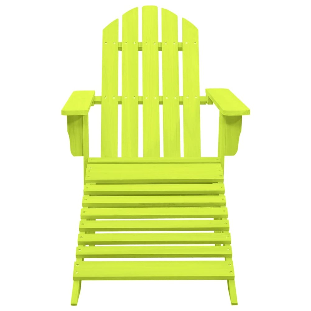 Garden Chair Green Solid fir wood Detachable Garden Chair Other. Picture 2