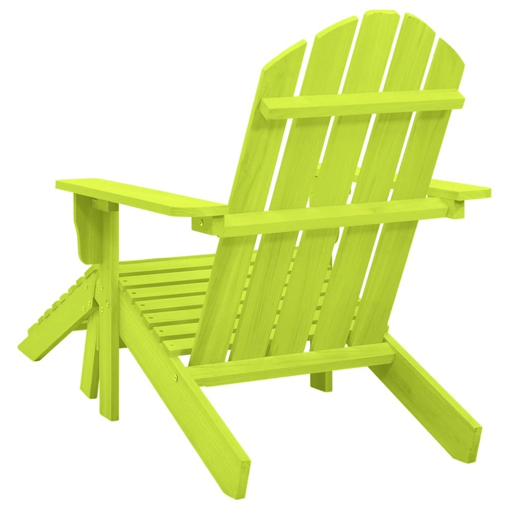 Garden Chair Green Solid fir wood Detachable Garden Chair Other. Picture 4