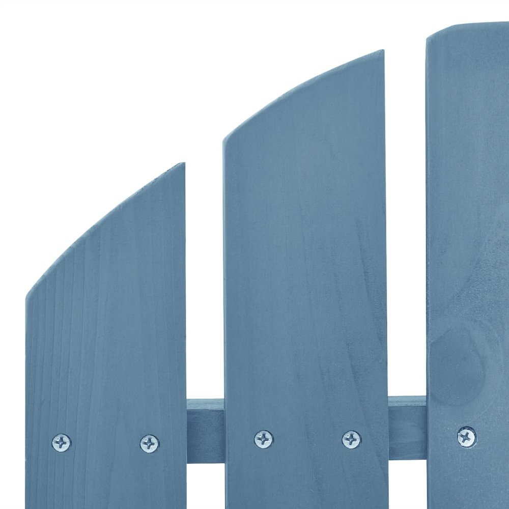 Garden Rocking Chair Blue Solid fir wood Regular. Picture 5
